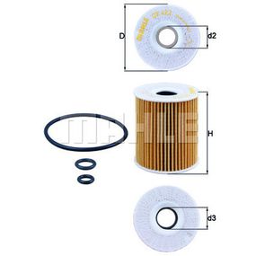 Фильтр масляный Mahle OX422DECO