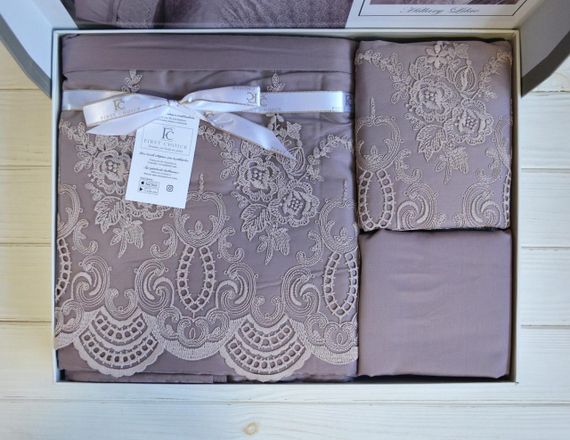 Комплект постельного белья First Choice Moonlight V.I.P 200x220 Hillary Lilac | Зображення 3