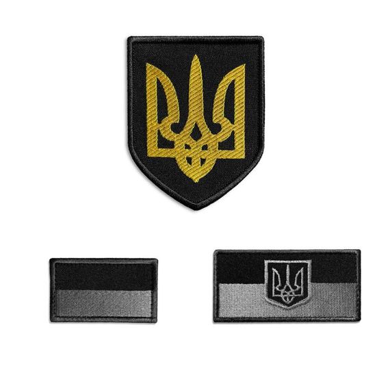 Шеврон IDEIA 86898 Україна   габардин Чорний