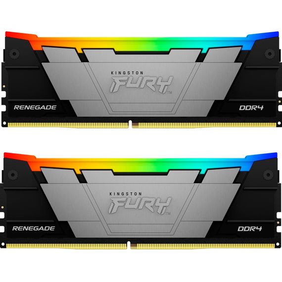 Модуль пам&#039;яті для комп&#039;ютера DDR4 64GB (2x32GB) 3600 MHz FURY Renegade RGB Kingston Fury (ex.HyperX) (KF436C18RB2AK2/64)
