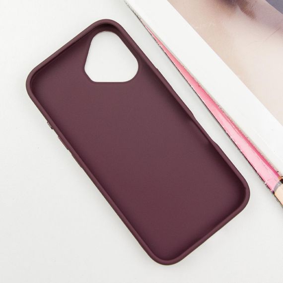 TPU чехол Bonbon Metal Style with MagSafe для Apple iPhone 16 Plus (6.7") Бордовый / Plum | Зображення 1