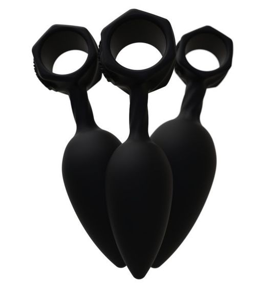 Набір анальних пробок Bathmate Anal Training Plugs, діаметр 2,5 см - 3,1см - 3,8см | Зображення 4