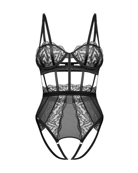 Боді Obsessive Hersis crotchless teddy S/M | Зображення 8