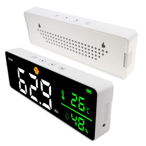 TK336PLUS — цифровий вимірювач рівня звуку з великим LED-екраном та функцією термогігрометра | Зображення 5
