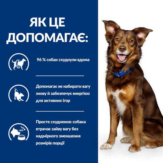 Корм Hill's Prescription Diet Canine Metabolic Lamb & Rice сухий для собак що страждають від ожиріння 1.5 кг | Зображення 1