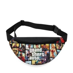 Дитяча сумка-бананка Grand Theft Auto V 32х15 см на пояс або через плече (5795)