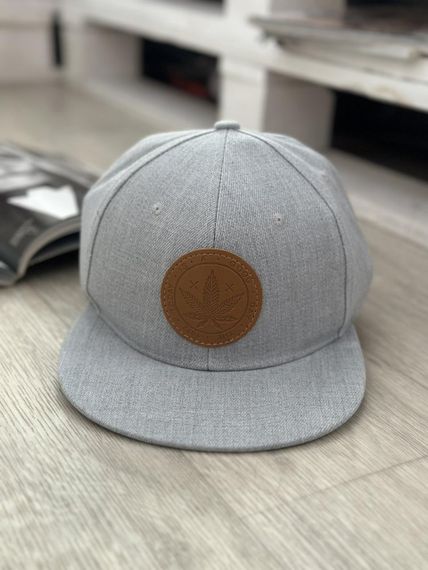 Кепка снепбек (Snapback)  з коноплею Сірий  56-61р (9060) | Зображення 1
