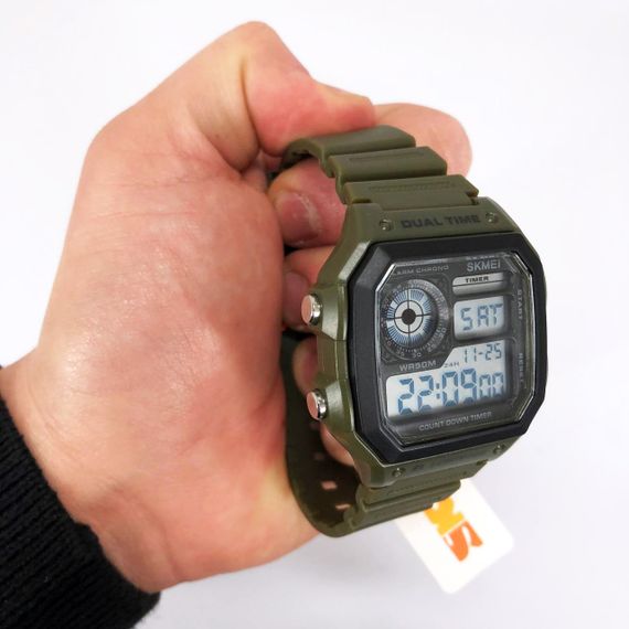 Годинник наручний чоловічий SKMEI 1299AG, годинник тактичний протиударний, годинник тактичний протиударний | Зображення 5