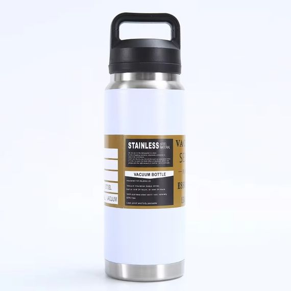 Кружка-термос Vacuum flask 970, 1400 мл · Термос nуристичний з чашкою з нержавіючої сталі | Зображення 4