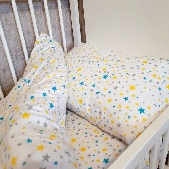 Комплект постільної білизни у ліжечко SoundSleep Stars дитячий фланель 112х147 см (94337884) | Зображення 2