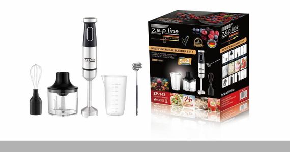 Погружний блендер 5в1 1500 Вт Zepline ZP-143 Чорний (47633-ZP-143_800)