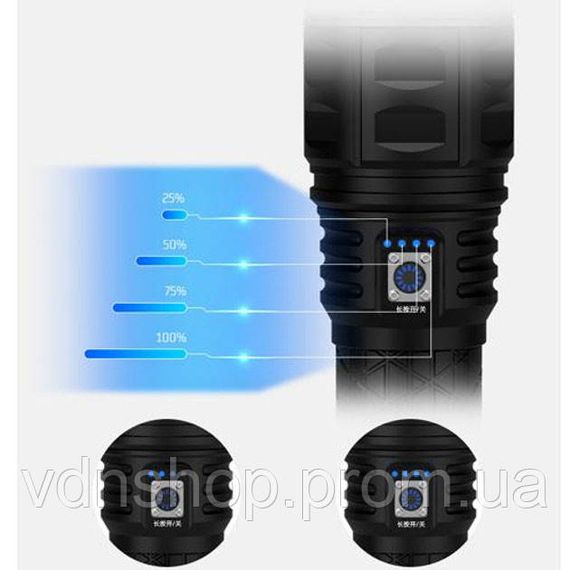 Портативный LED фонарь на батарее AK138-1, Долговечный светодиодный фонарь лед тактический YG-46