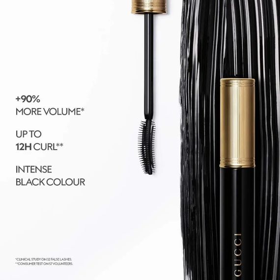 Туш для обʼєму та підкручування вій Gucci Le Magnétisme Volumizing Mascara - 1 Eve Black (7.5 ml) | Зображення 2