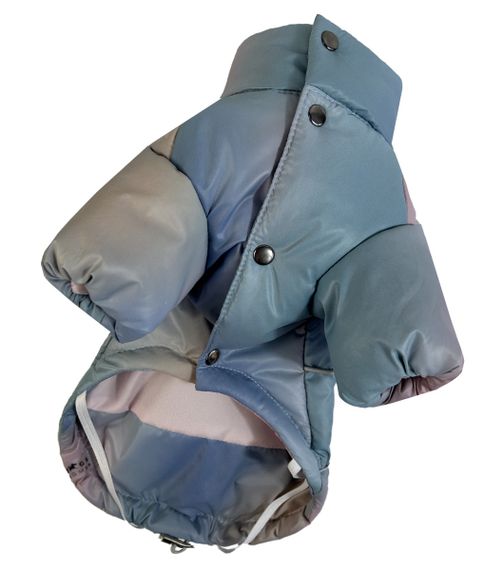 Куртка з фіксаторами тайдай блакитна K-83 | Зображення 4