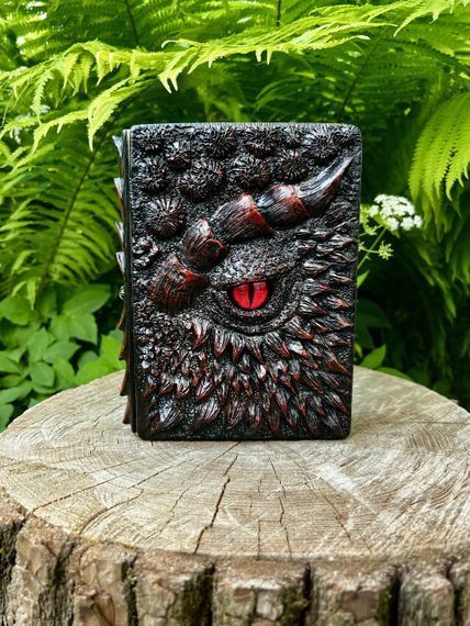 Блокнот “Драконів Око” — фентезійний записник A5 із 3D обкладинкою (7 кольорів) | Зображення 4