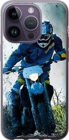 Чехол на iPhone 14 Pro Мотокросс из силикона FCh_056927