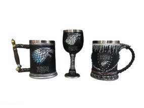 Подарунковий Набір Гуртка Чашка Келих 3D Гра Престолів Game Of Thrones Winter Is Coming Stark Старк