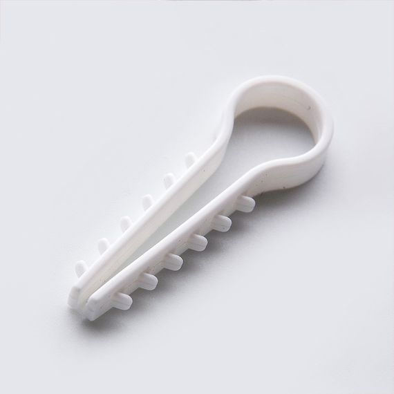 Дюбель-ёлочка Ø20 для круглых проводов белый (пач 50шт) APRO | Зображення 2