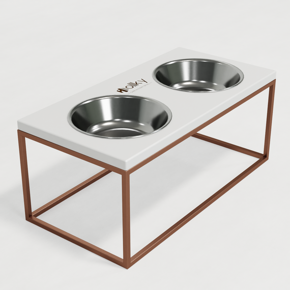 Миски на подставке для больших собак Hollky Base XL20 (2 × 1,8 л) BXL20-522620-GLWH | Зображення 10