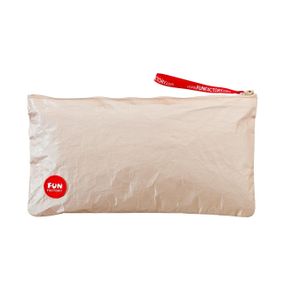Сумка для секс-игрушек Fun Factory TOYBAG M, золотистая, на молнии, 25x12 см sexstyle