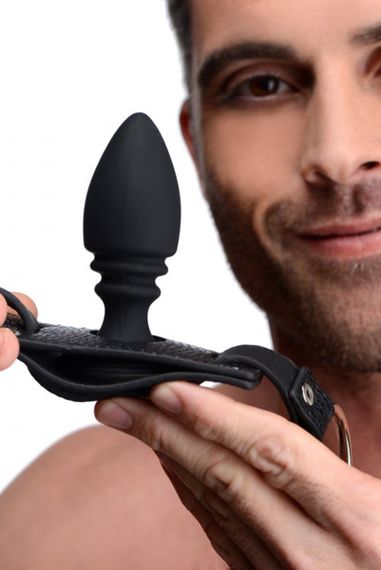 Портупея труси з кільцем на член Harness With Cock Ring And Anal Plug та анальною пробкою | Зображення 3