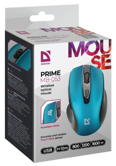 Миша Defender Prime MB-053 Wireless TURQUOISE (52054) | Зображення 4