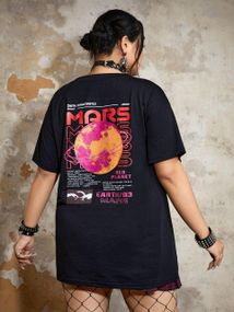 Футболка жіноча з принтом повсякденна L Чорний