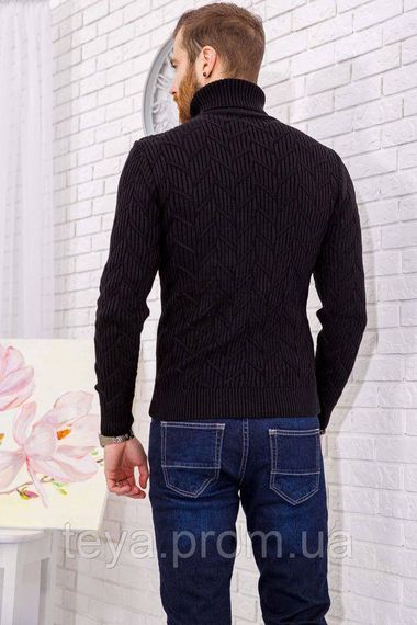 Светр чоловічий, колір чорний, розміри XL, L, XXL FA_001062 | Зображення 4