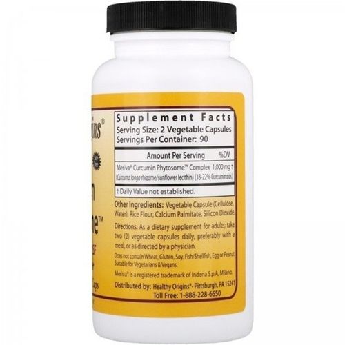 Куркума Healthy Origins Curcumin Phytosome Featuring Meriva 180 Veg Caps | Зображення 1