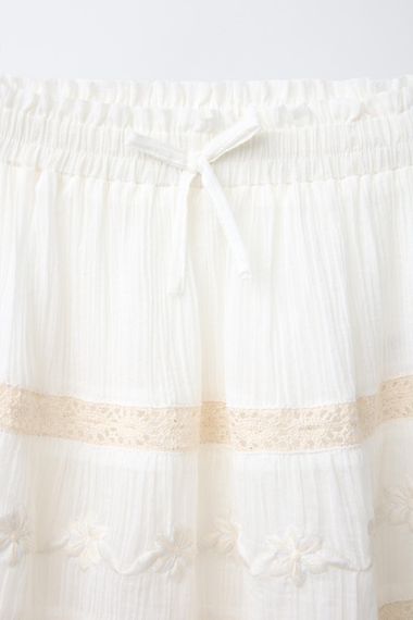 Підліткова спідниця для дівчинки Zara 148 см Біла (26021009D) | Зображення 2