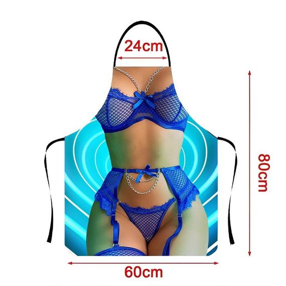 Фартук 3D Голубая любовь 3797 16537 80х60х24 см | Зображення 3