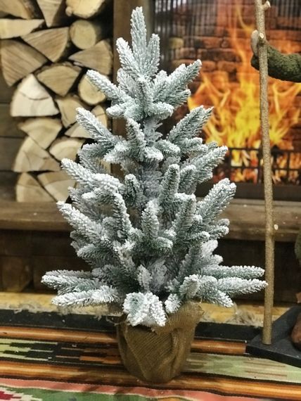 Ялинка Classic лита в мішковині 70 см засніжена | Зображення 8