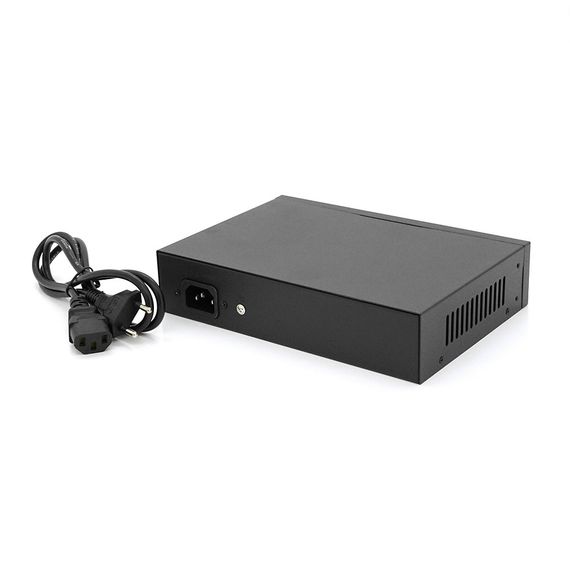 POE комутатор JY-1010B 8 POE 10/100 + 2 RJ45 10/100 + вбудований блок живлення 52V 2.3A | Зображення 2