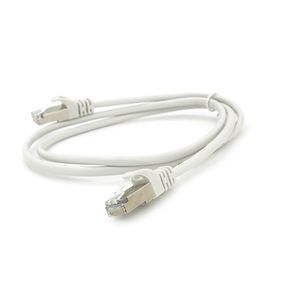 Патч-корд литой MERLION,FTP,RJ45,Cat.5e,1m,серый,CU,Q200