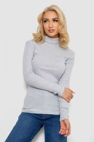 Гольф жіночий в рубчик, колір світло-сірий, 238R505