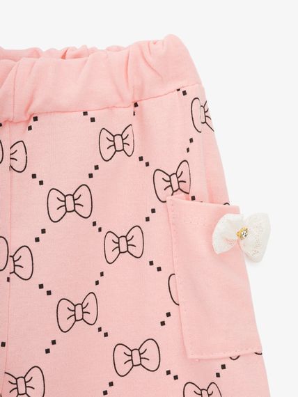 Костюм футболка+шорти для дівчинки Mini Papi 2654 80 см Рожевий shop (2000999604133) | Зображення 5
