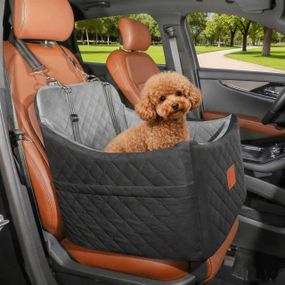 Автокрісло-Лежанка 2в1 NEWPET Premium Для Собак Малих Та Середніх Порід В Автомобіль З Ремінним Кріпленням Карабіном Та