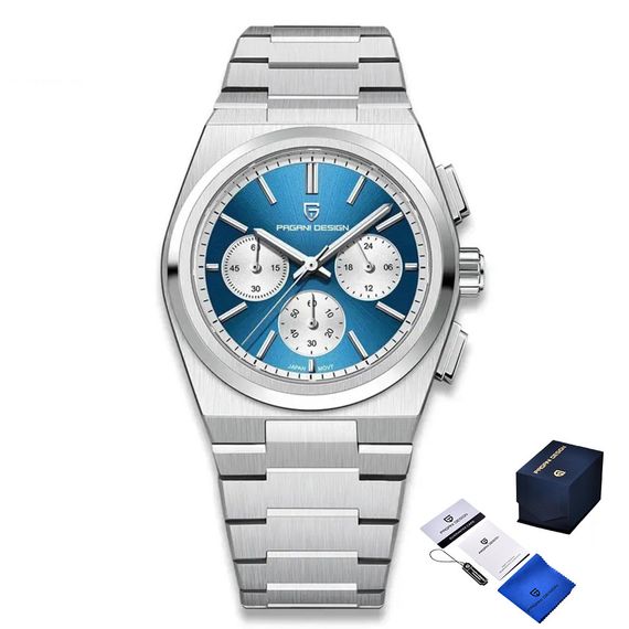 Годинник P2agani Design PD-1761 Silver-Blue