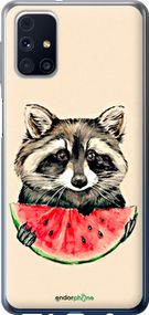 Чохол на Samsung Galaxy M31s M317F Єнотик з кавуном "4605t-2055-2448"