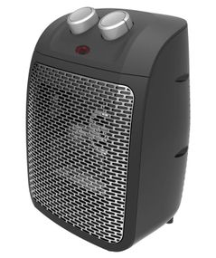 Тепловентилятор електричний Metier 2,0 кВт, площа обігріву 20 кв.м., підлоговий/настільний, чорний (FHC2000)