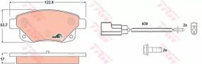 Колодки гальмівні FORD TRANSIT Bus,TRANSIT Kasten,TRANSIT Pritsche/Fahrgetstell,TRANSIT TOU,
