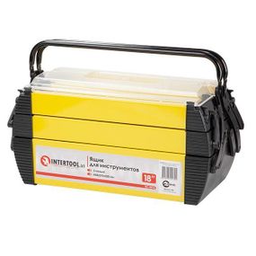 Ящик для інструментів металевий, 5 секцій, 18" 454*210*230 мм INTERTOOL BX-5018