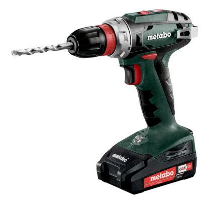Шуруповерт Metabo BS 18 QUICK 18В, 2х2Ah, 24·48Нм, 0-450·0-1600об/мин, 1.4кг (602217500)
