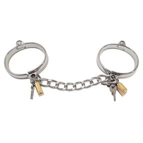 Наручники розбірні DS Fetish, метал, із замками, сріблясті