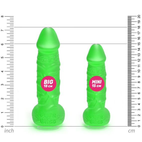 Мыло член Pure Bliss MINI на присоске, зеленое, 15 см sexstyle | Зображення 5