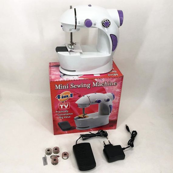 Швейная машинка 4в1 портативная Digital FHSM-201, швейная машинка пластик, детская швейная машинка | Зображення 5
