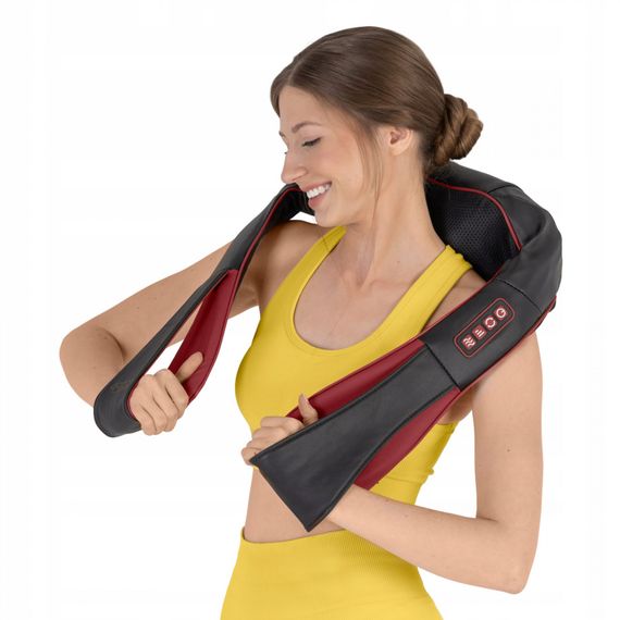 Накидка-масажер 4FIZJO Shiatsu Pro+ для шиї та спини 4FJ0565 Black/Red (P-5907739319074) | Зображення 5