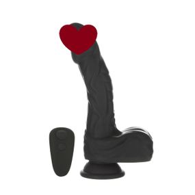 Вібро-фалоімітатор з ротацією та пульсацією Naked Addiction 8.6″ Noir, з пультом ДК sexstyle
