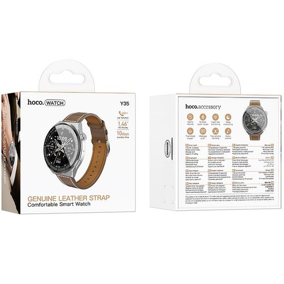 Смарт-годинник Hoco Y35 Smart sports watch (call version) Silver | Зображення 2
