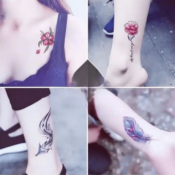 Набір дитячих тимчасових татуювань "Кольорові міні №1" color-tattoo-mini-set-30 | Зображення 2